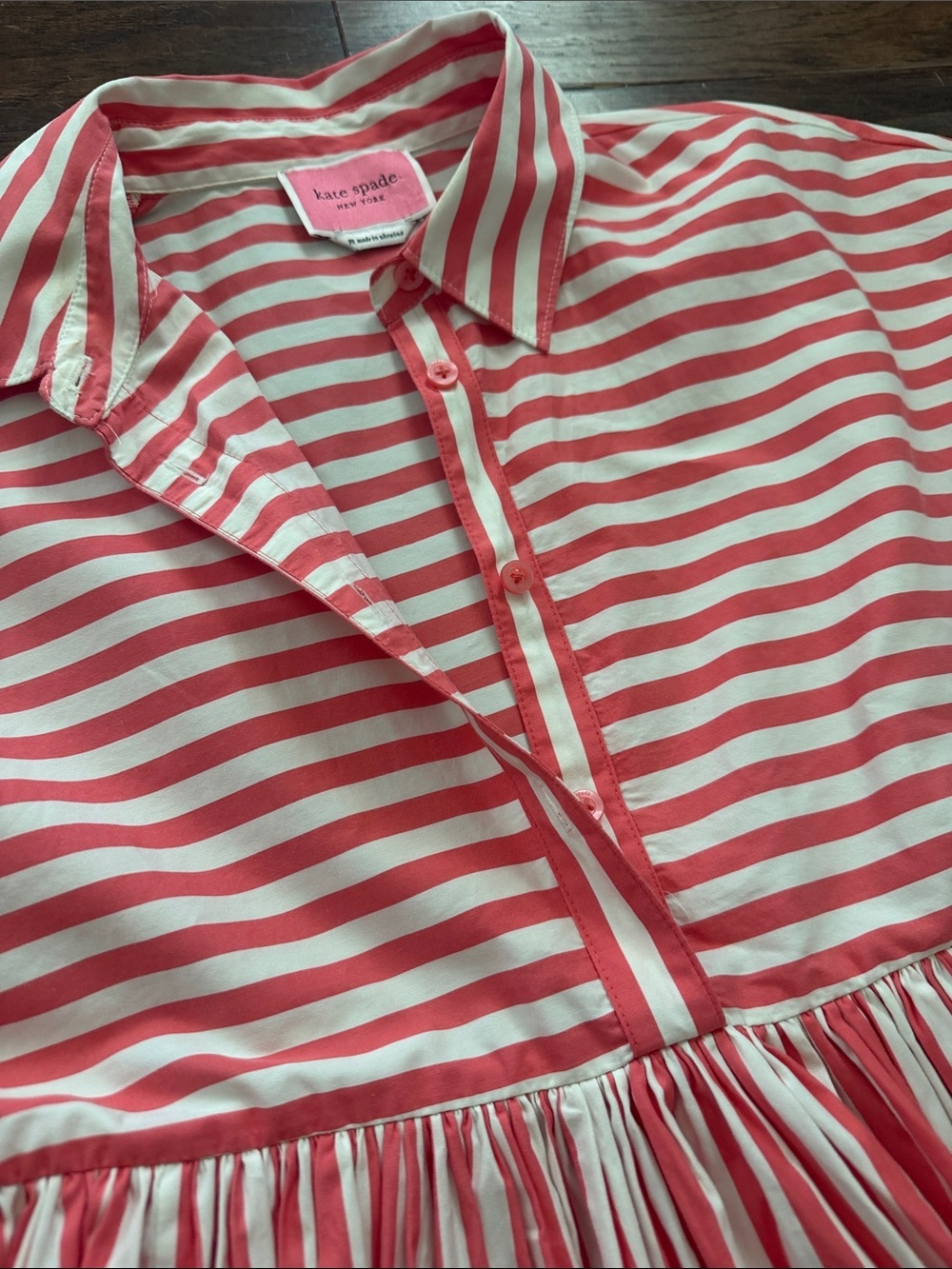 Kate Spade Julia Stripe Swing Dress - Picture 2 of 7